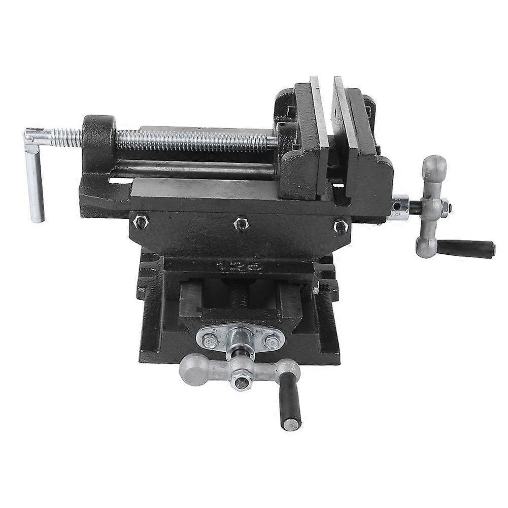 Cross Sliding Vise High Accurate Table Drilling Machine Flat Nose Pliers Tools 5inch