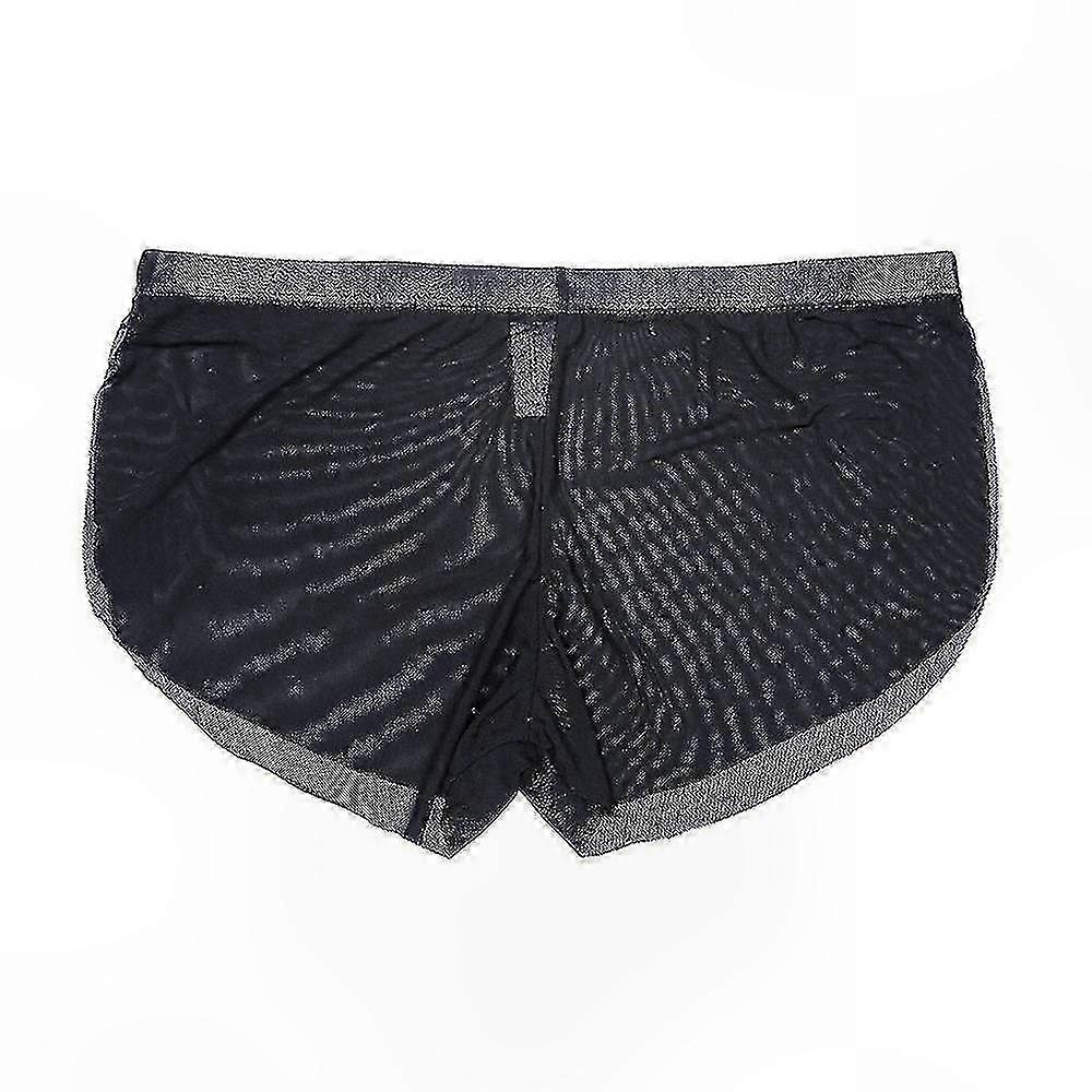 Breathable Mesh Boxer Shorts with Arrow Design and Comfort Fit Underwear for Men