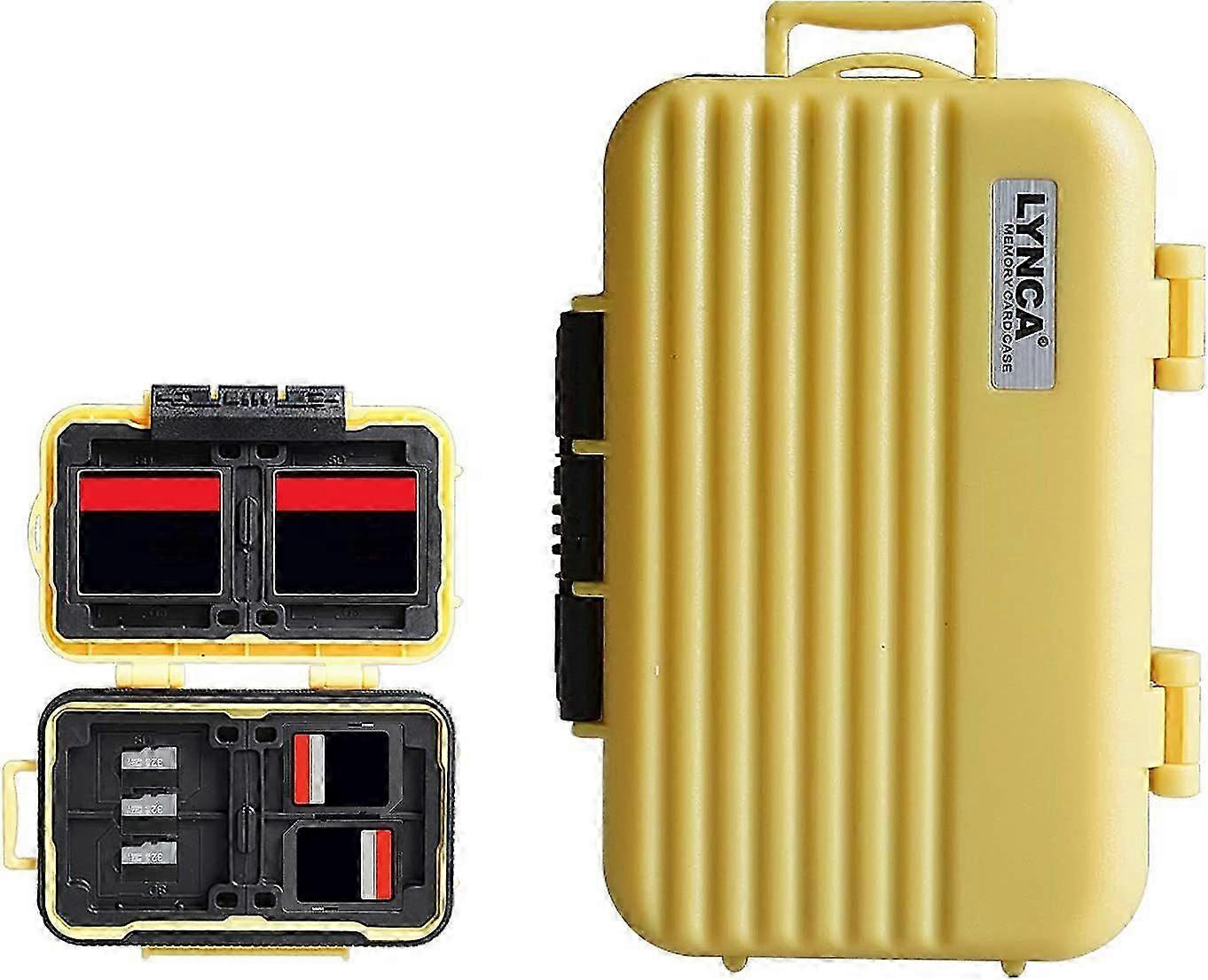Memory Card Holder, Memory Card Hard Protector Professional Water-Resistant Anti-Shock Compact Camera Card Hard Storage Box for 8 SD Cards 4