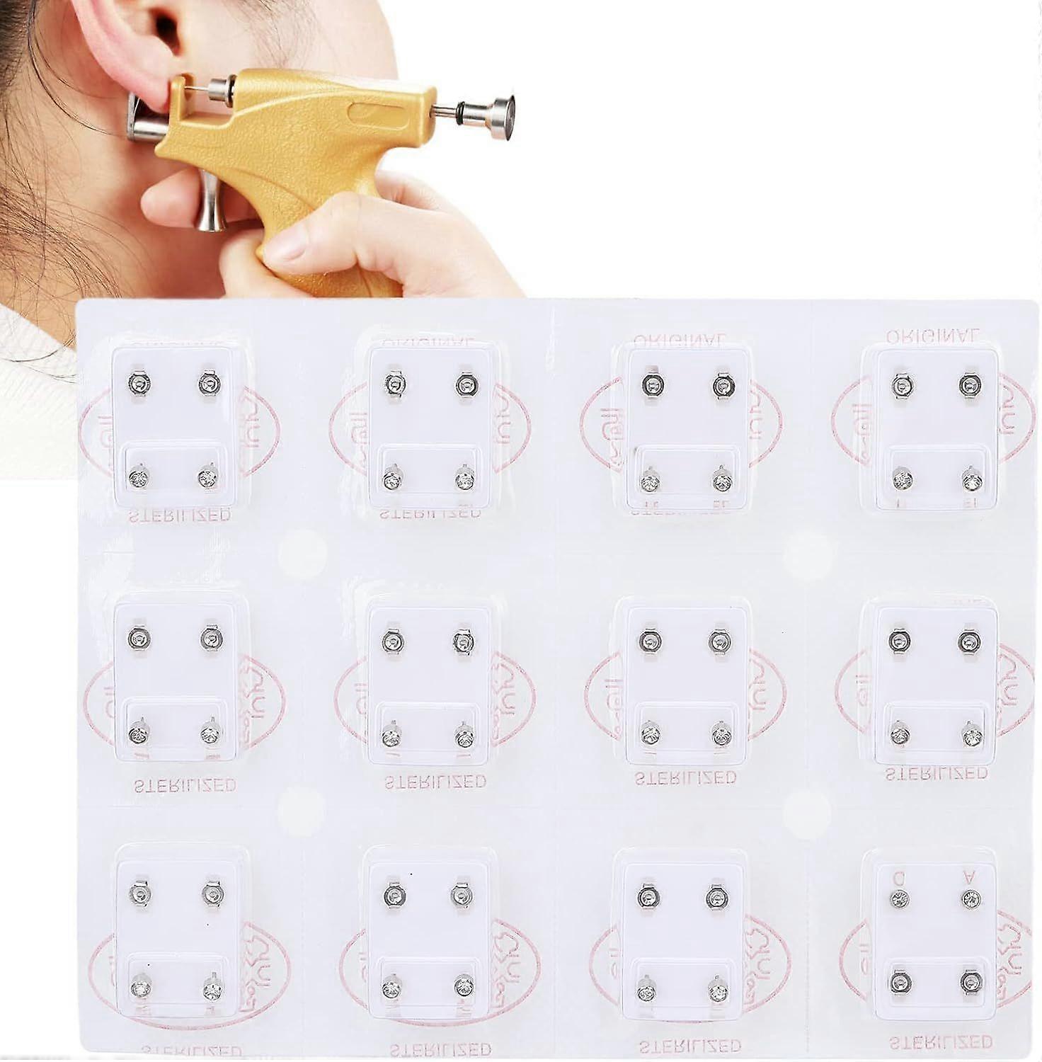 Ear piercings, piercing tool, ear studs for ear piercing gun