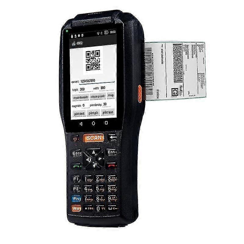 Logistics and inventory management 4inch 4g lte handheld android pdas with built in thermal printer