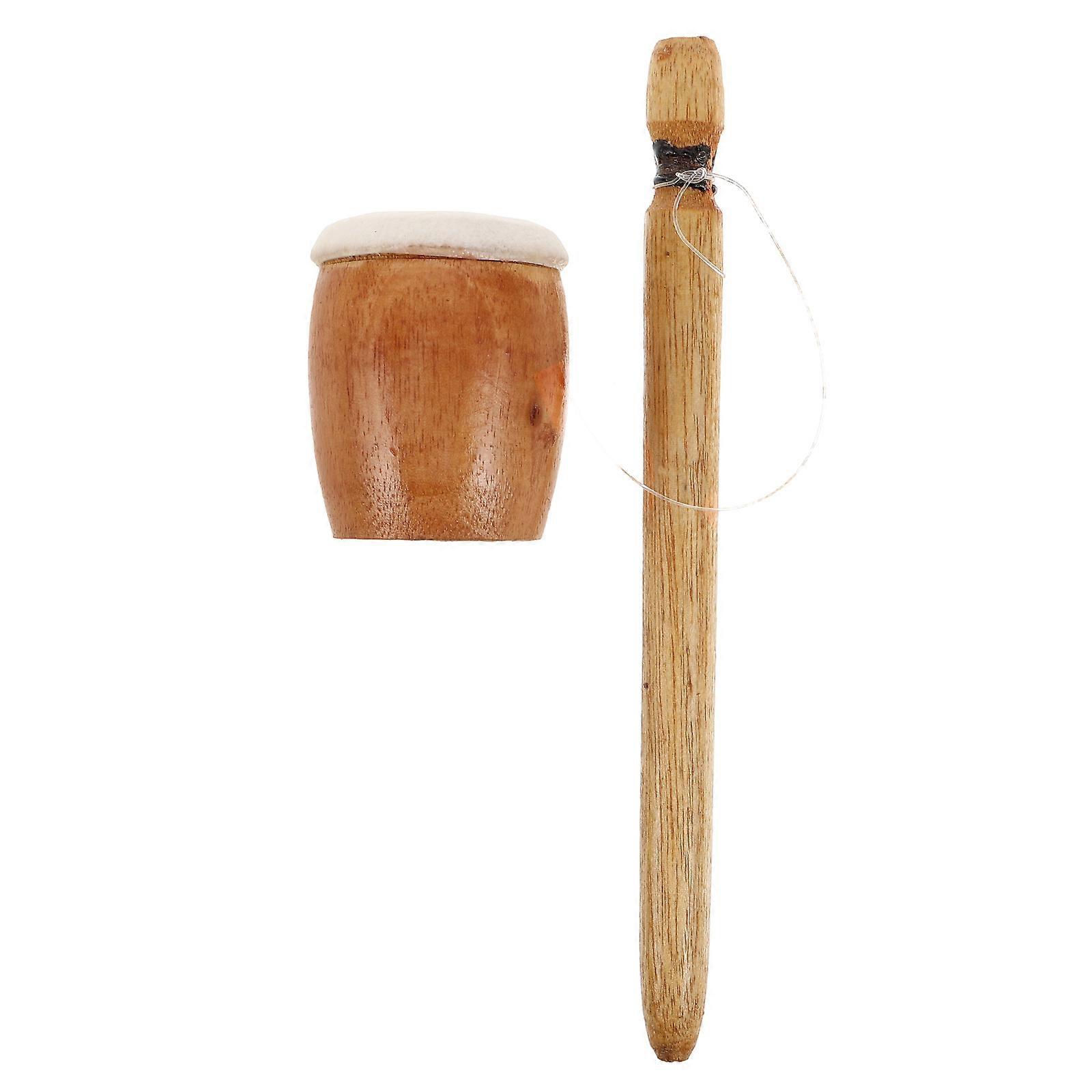 Wooden Frog Guiro Instrument for Drum Use Handcrafted Beige Wood Educational Toy 6.5 Inches