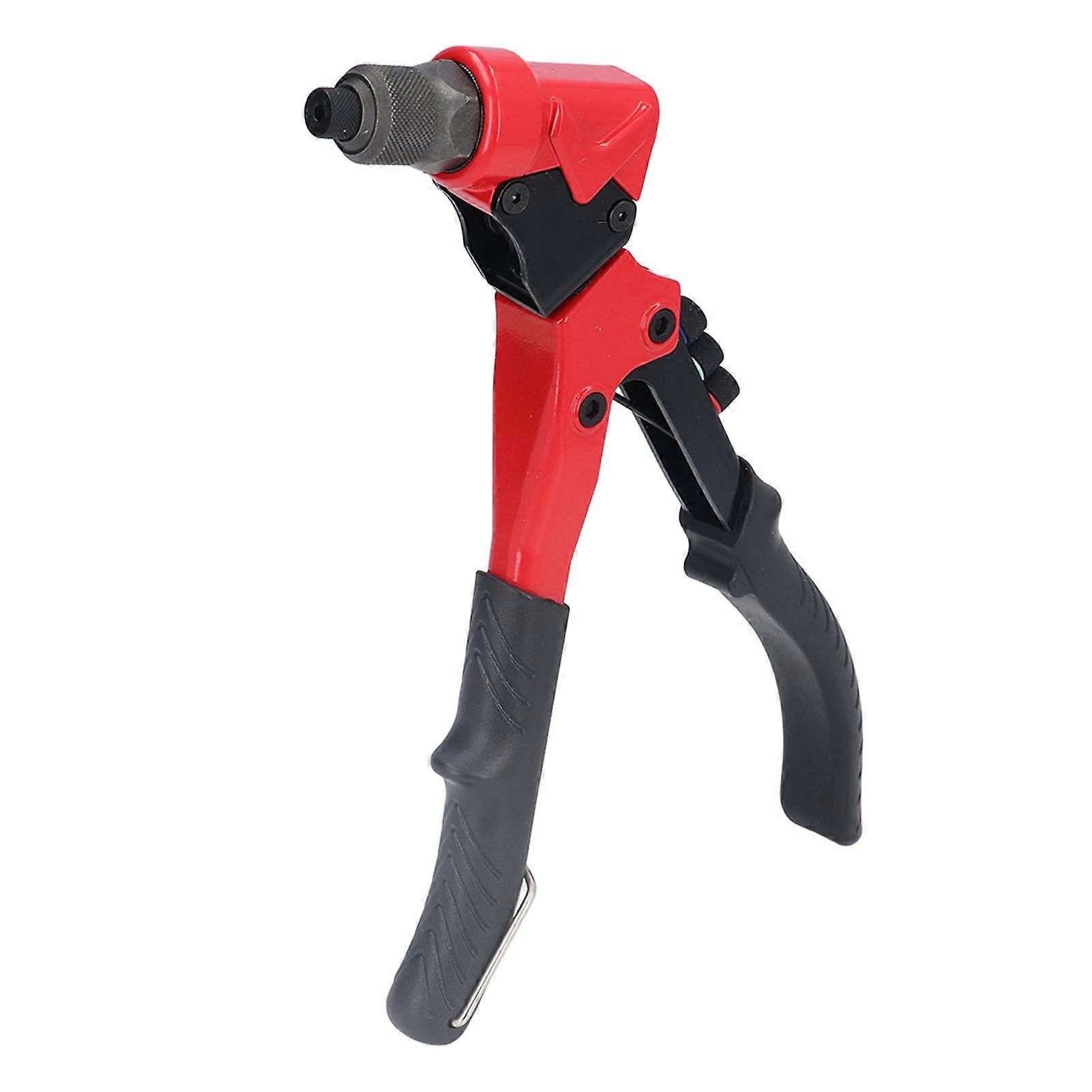 Universal Rivet Gun Kit with 6 Interchangeable Heads & Reaming Tool
