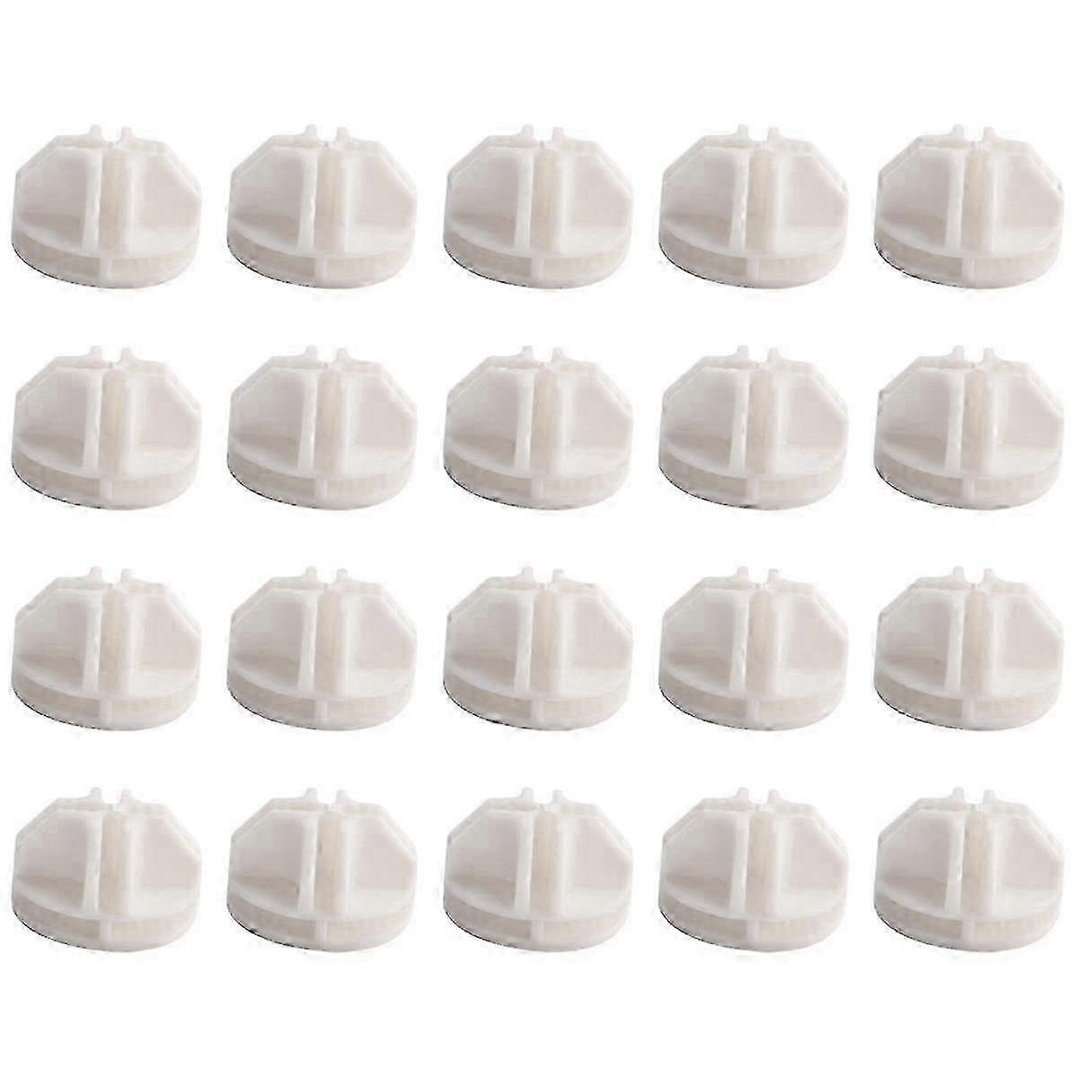 20 Pcs Grid Cube Connector Abs Connectors For Wire Cube Storage Shelving (White)