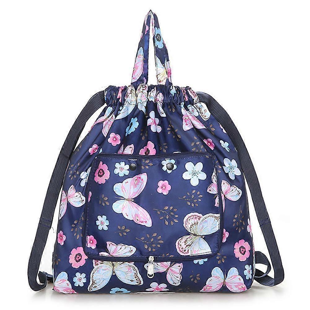 Drawstring Backpack Backpack Waterproof Small Gym Bag for Women Foldable