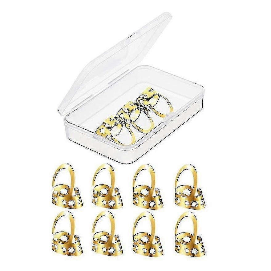 Gitarr Finger Picks 12 st Justerbar Metall för Gitarr Banjo