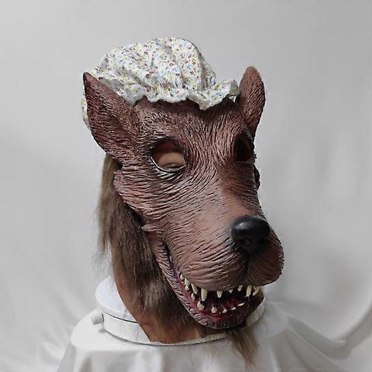 Halloween Animal Wolf Granny Mask