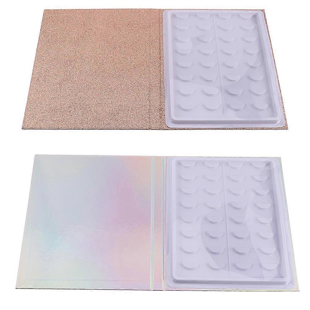 Eyelash Display Box Fake Lashes Case for Storage 2Pcs Plastic with Colorful