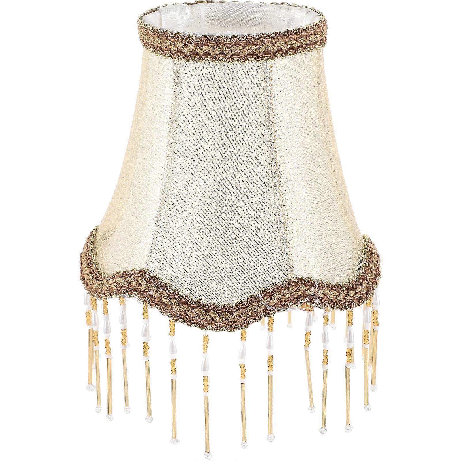 Wall Light Shade Small Lampshade for Indoor Use 2Pcs Beige Cloth Lamp