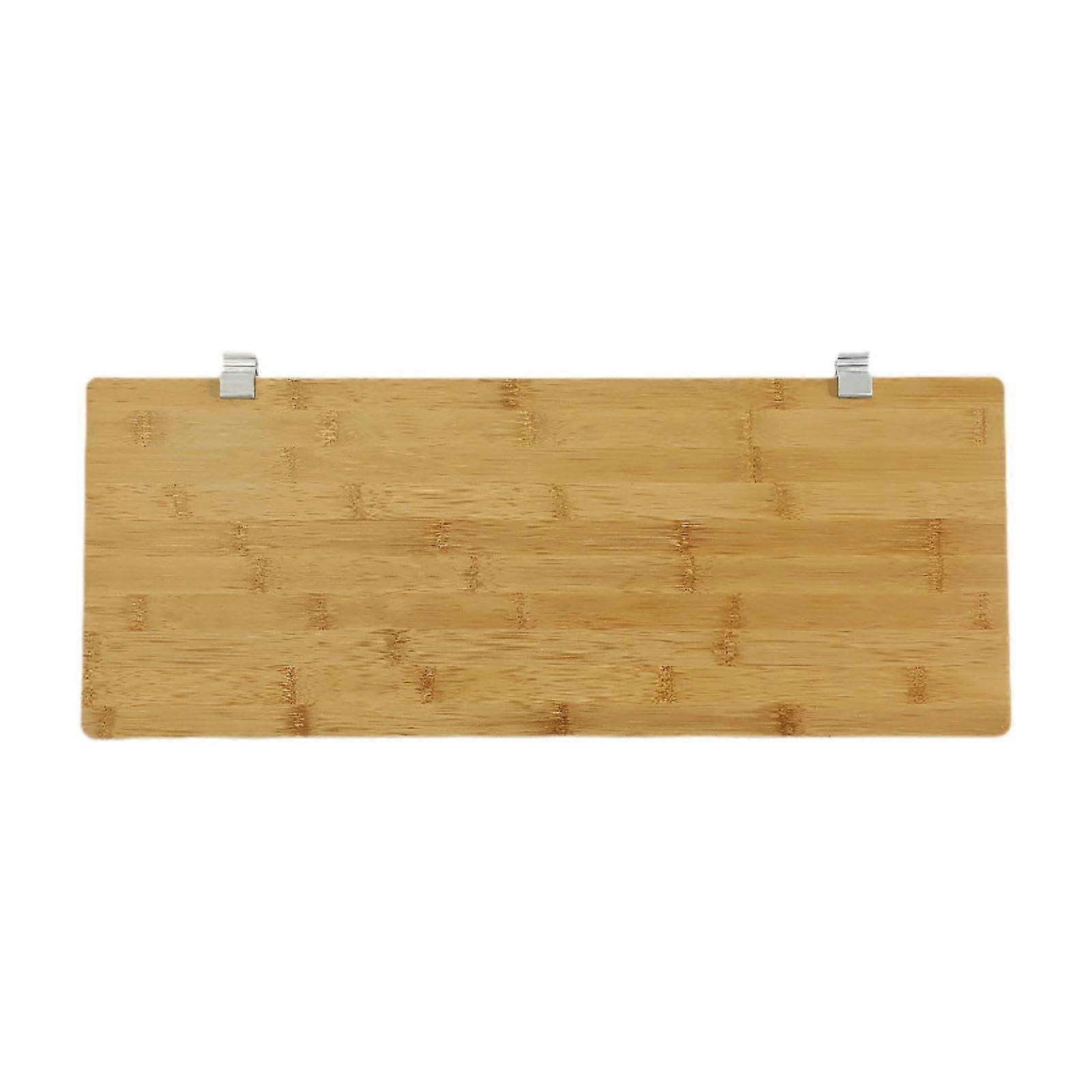 BBQ Extension Table Bamboo Extendable Camping Side Table 52cm x 22.2cm For BBQ