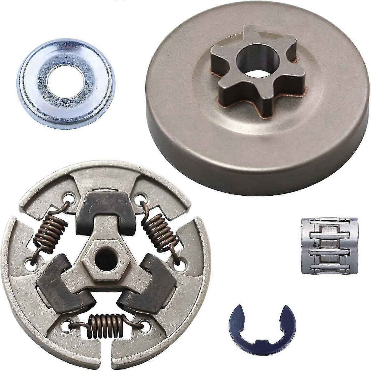 3/8" Picco 6T Kopplingstrumma Kedjehjul Lagersats för Stihl MS192T MS193T MS194T MS200 MS200T MS201 MS201T 6 tanddrev