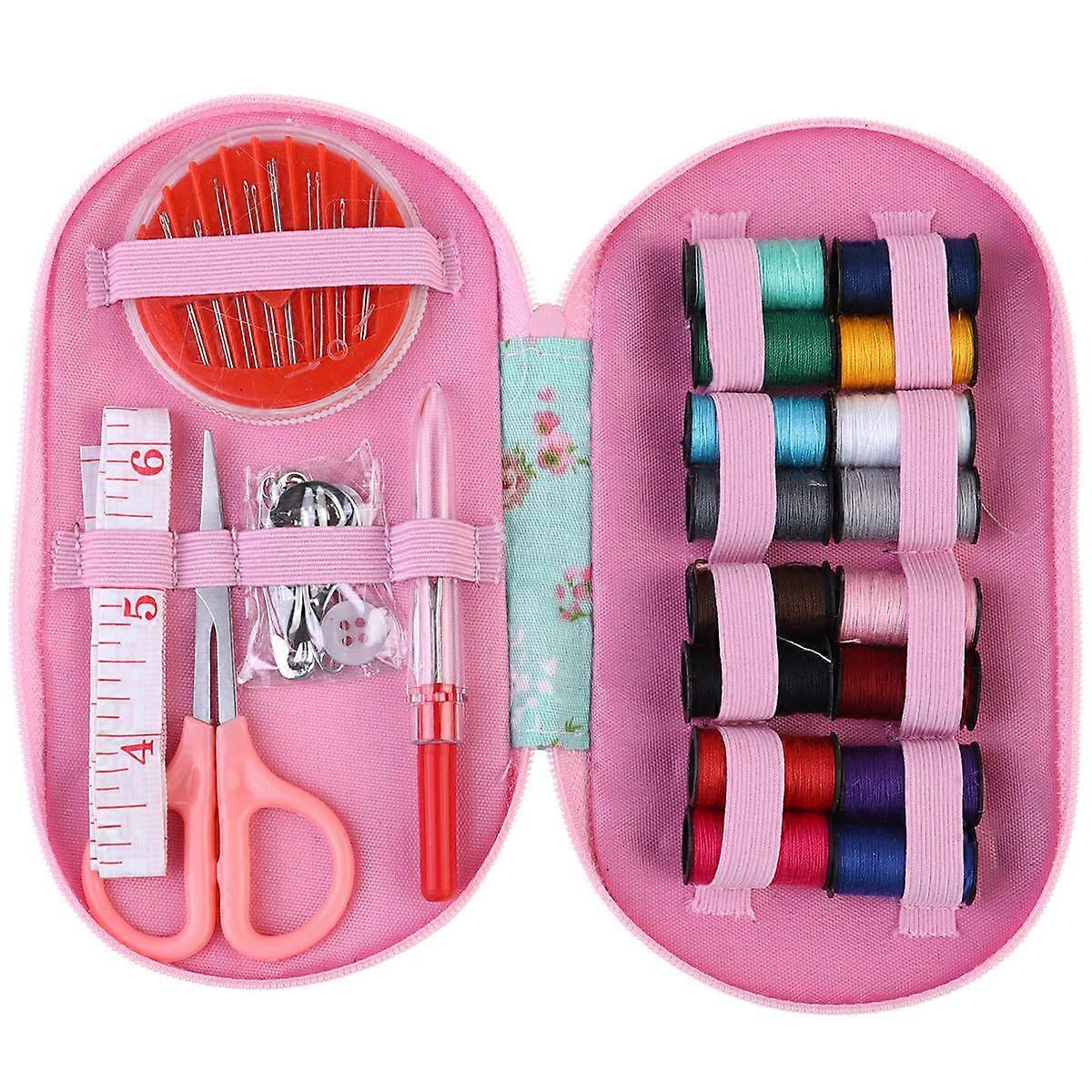 Pink Embroider Tool Set for Sewing Thread Use 1Set