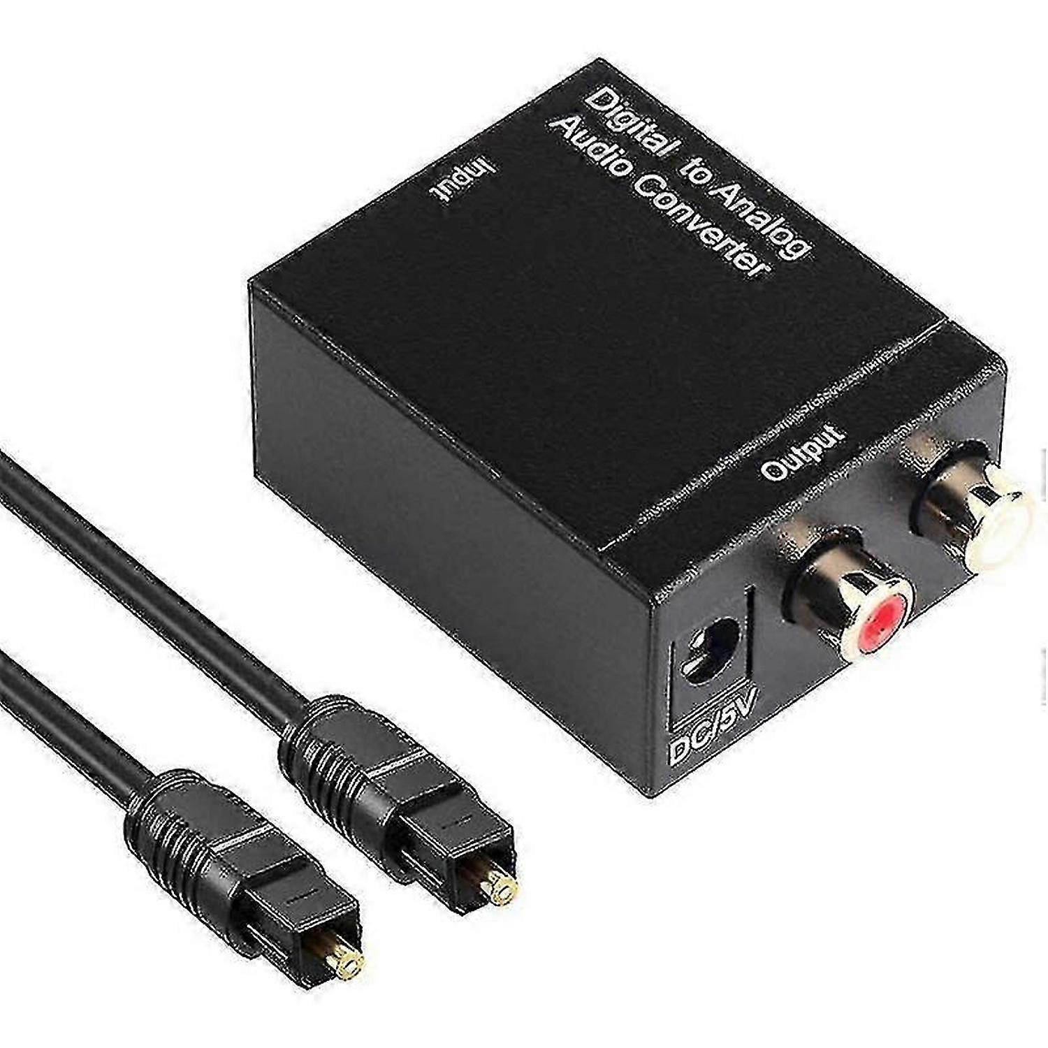 Digital til analog lydkonverter Digital optisk (spdif / toslink) og RCA (l / r) Stereo Audio Convert (haoyi