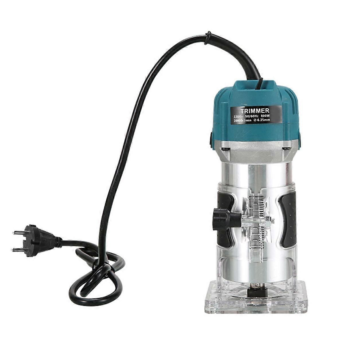 220V Electric Trimmer Wood Router Woodworking Trimming Milling Engraving Slotting Machine Linear Gu