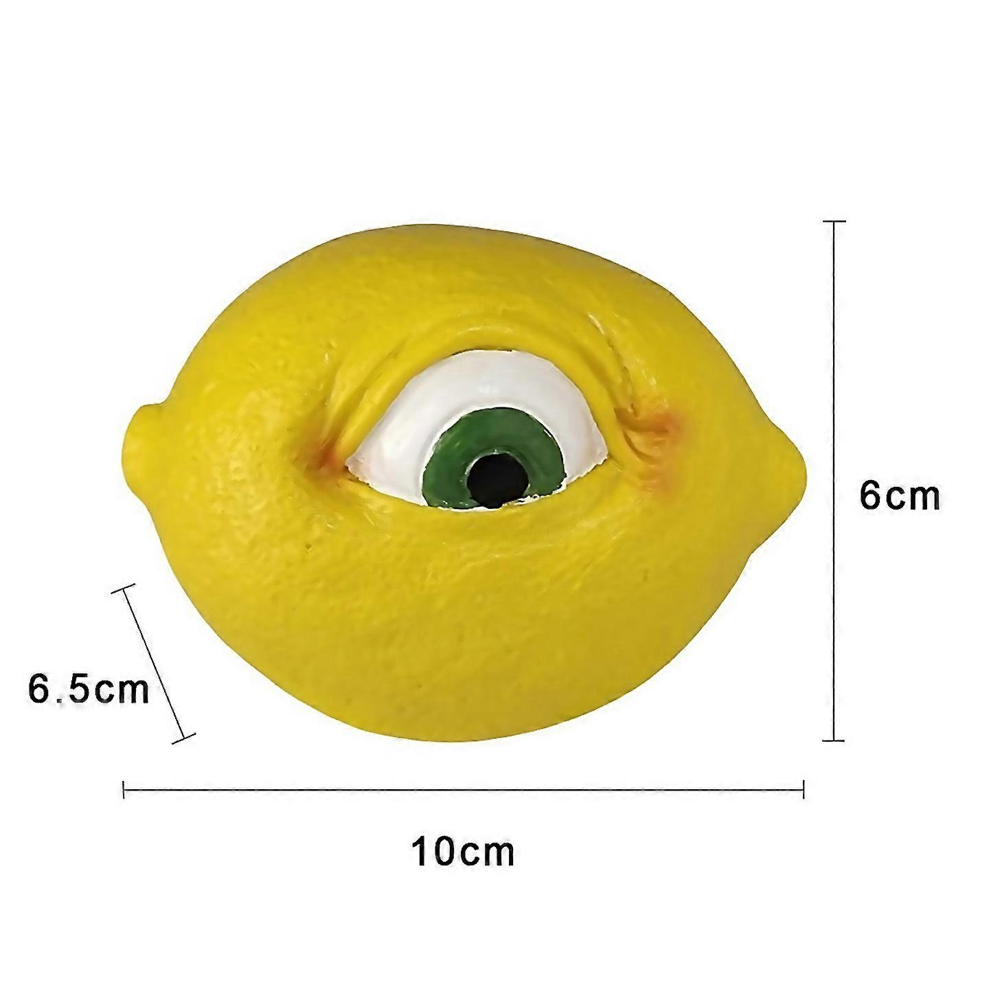 For The All Seeing Fruit Resin Statue With Eyes Statue Desktop Decore