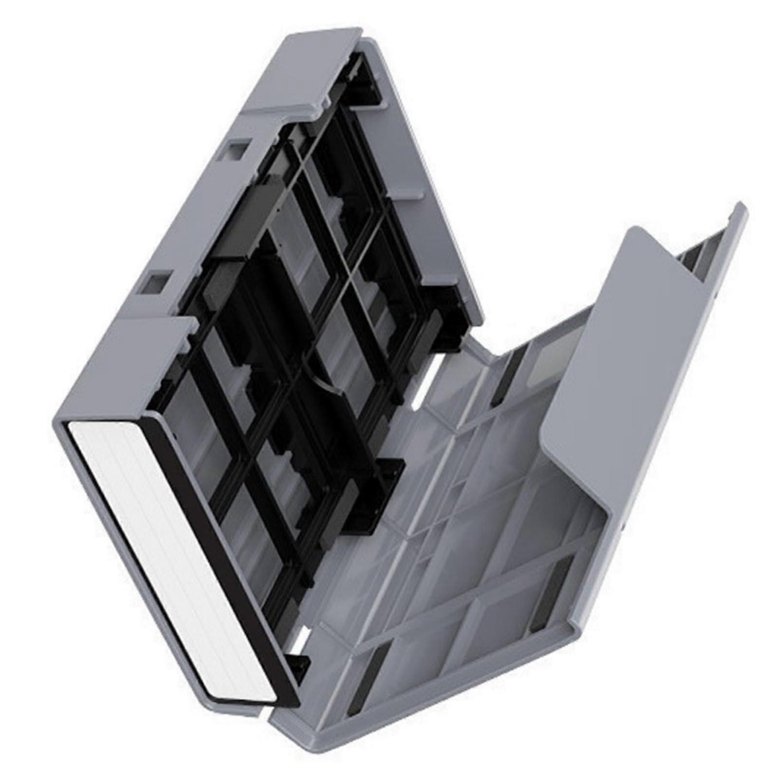 Hard Drives Holder For 2.5Inch And 3.5Inch HDDs, Solid ABS Storage Organizer With Bracket, Grey