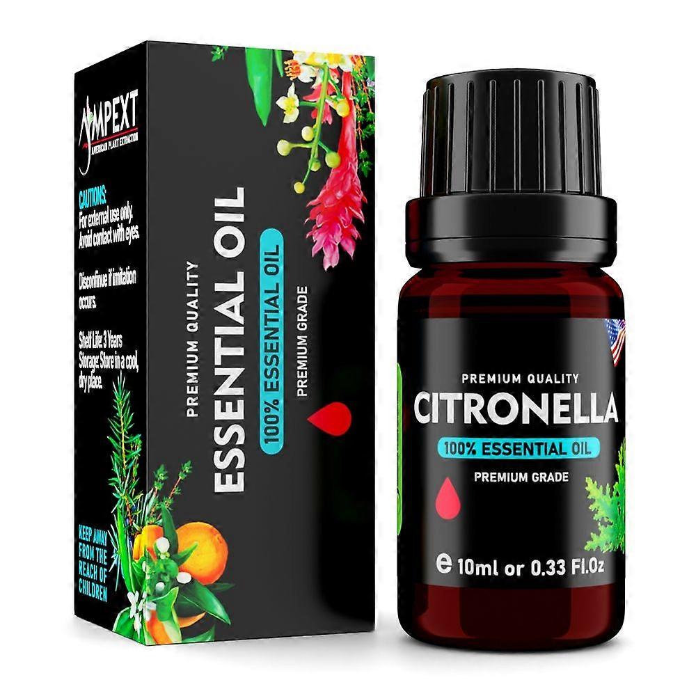Citronella (cymbopogon Nardus) 100% Essential Oil, Premium Grade, 10ml