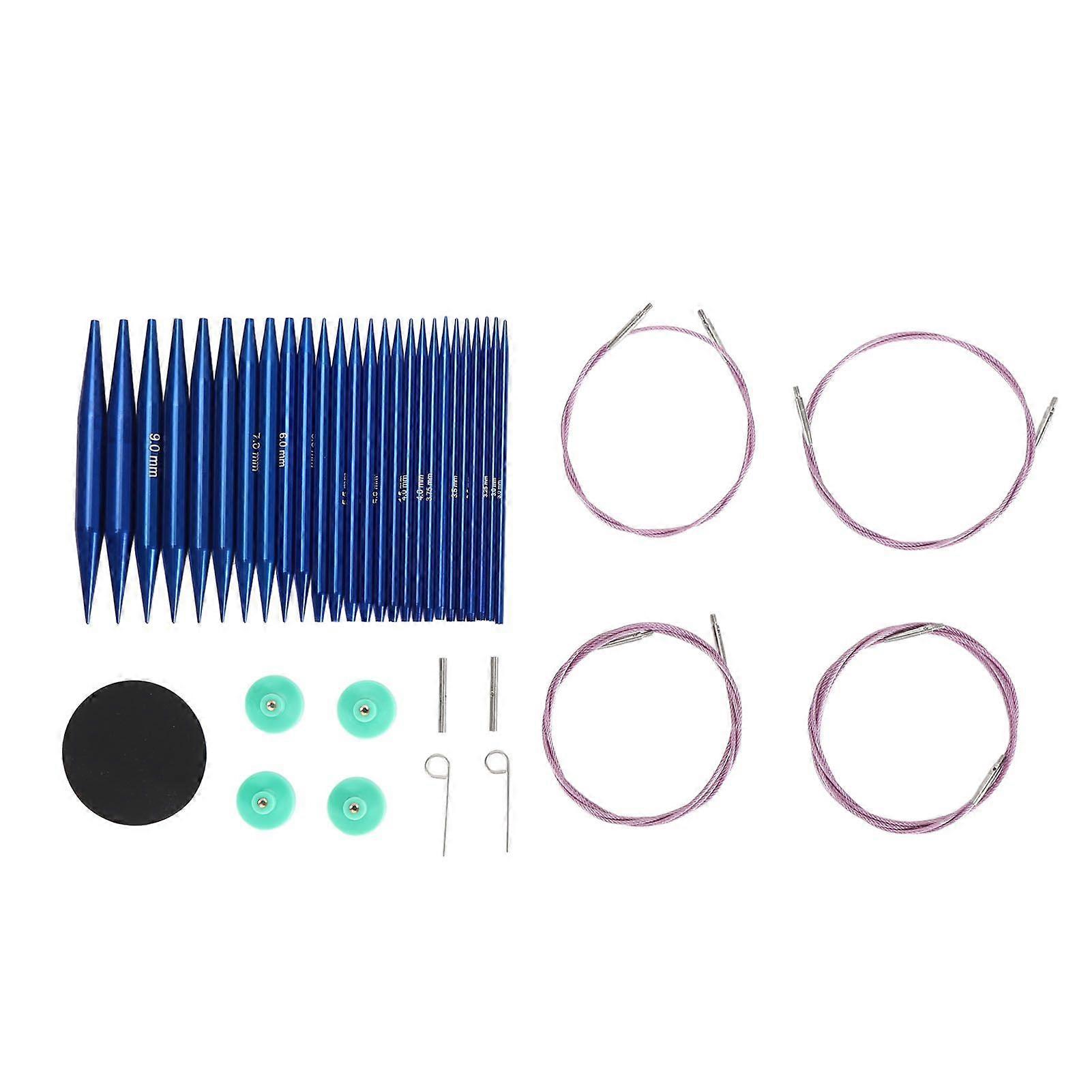 Interchangeable Circular Needle Set Detachable Multifunctional Knitting Needle Set for Socks Hats Sweaters