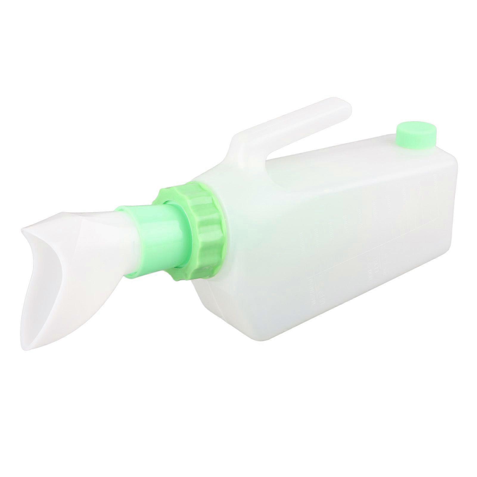 Women Urine Bottle with Lid Large Prevent Leakage Capacity Portable Bedpan Bottle for Travel 1000ml