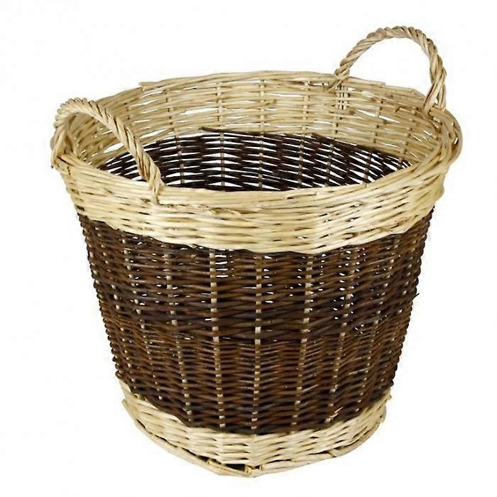 Hearth and Home Two Tone Log Basket
