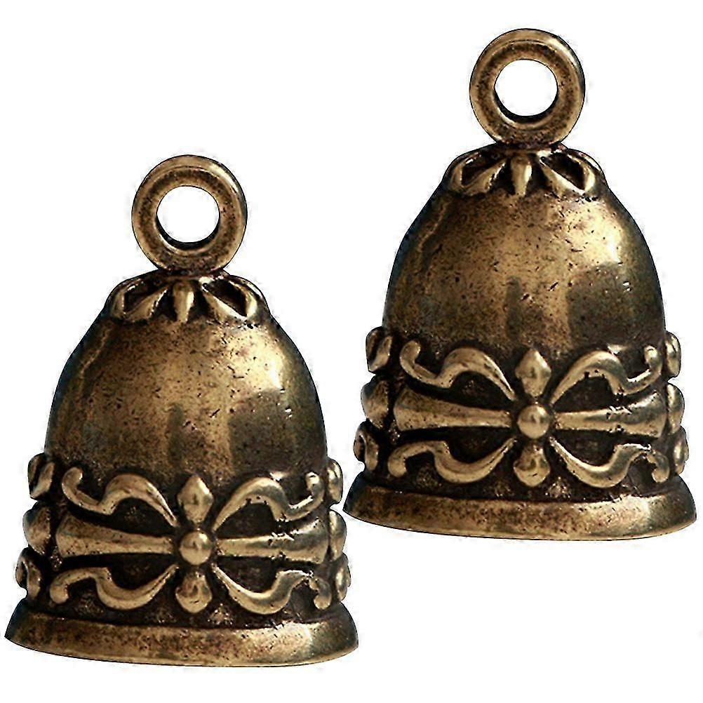Retro Brass Bell Charm, Vintage Styled Accessories for Crafting Projects, Unique Shape