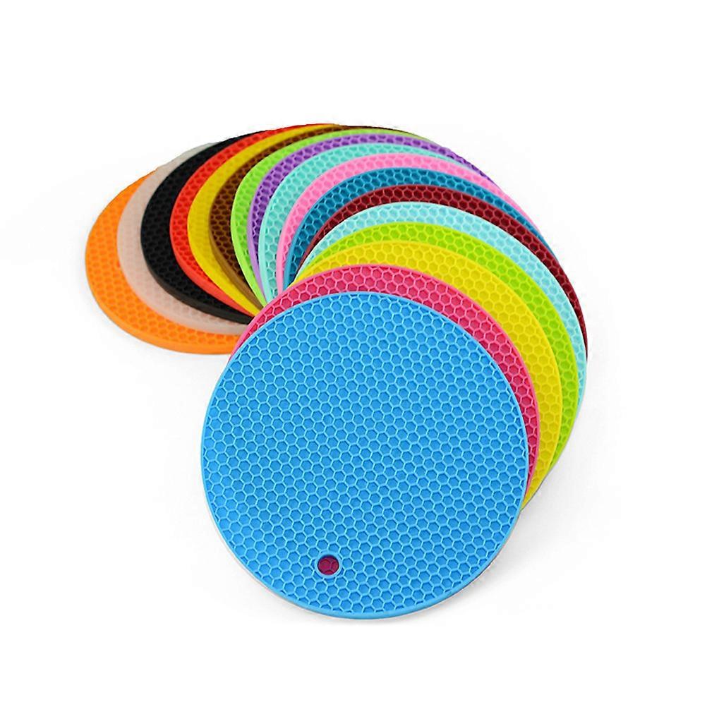 Silicone Hot Pads Teapot Mat for Kitchen Use Round Coaster Heat Resistant