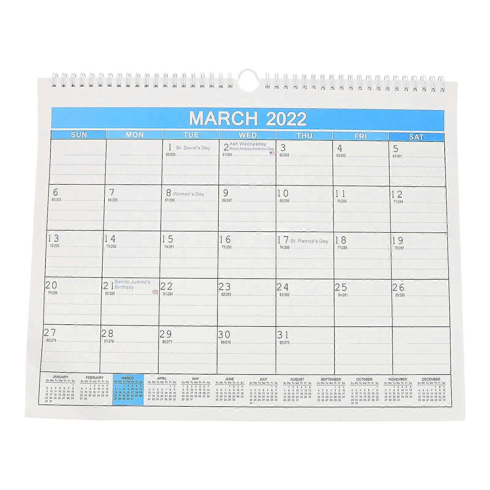 Household Decorative Countdown Calendar Wall Calendar for Home Use 1Pcs