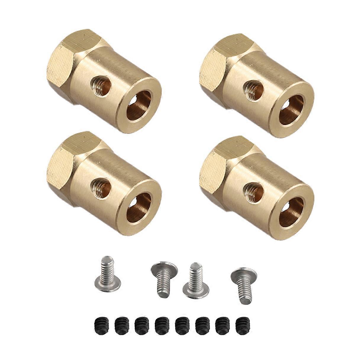 4PCS 5mm to 12mm Brass Hub Hex Adapter for B14 B16 C14 C24 MN