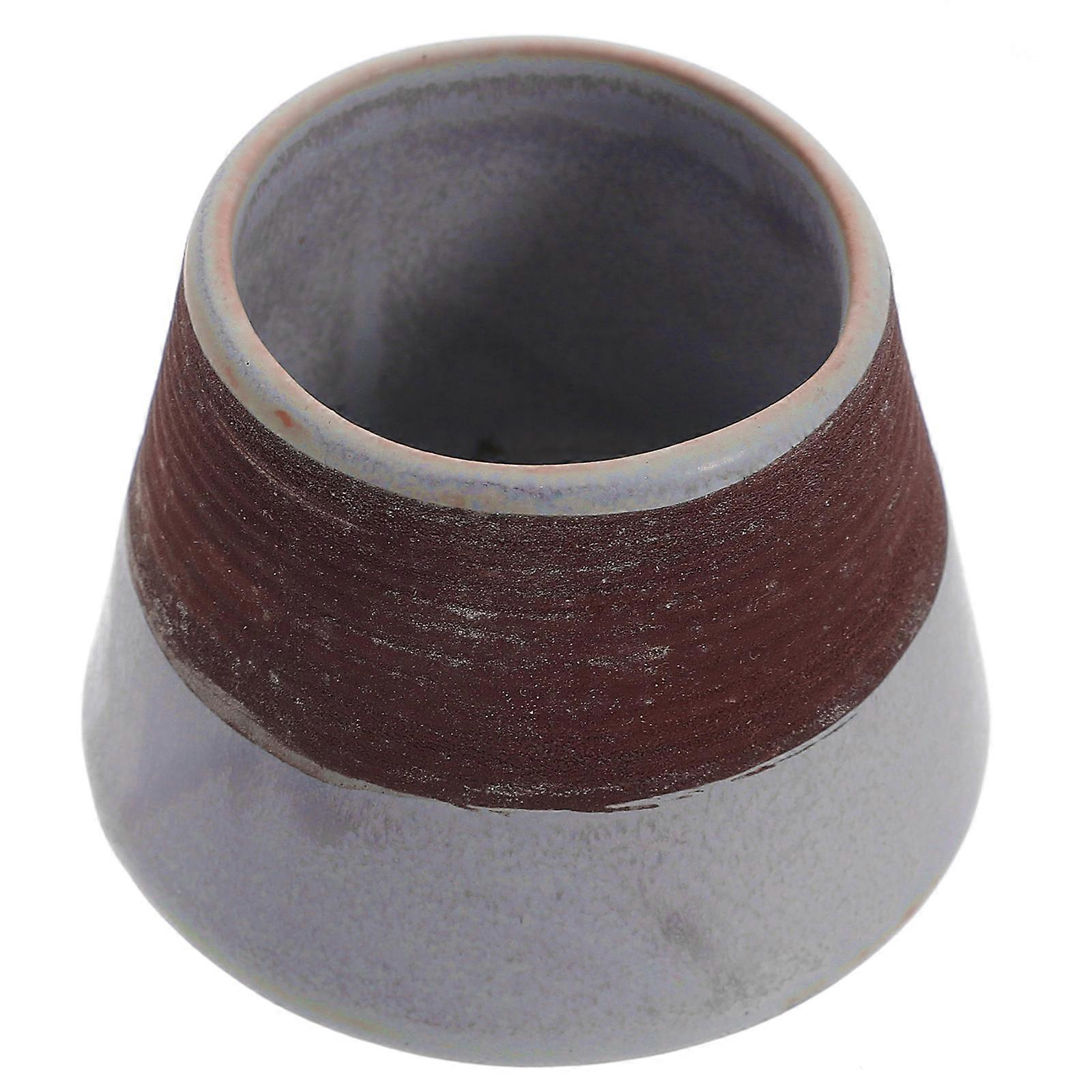 Ceramic Match Holder Blue for Storage Decorative Match Jar