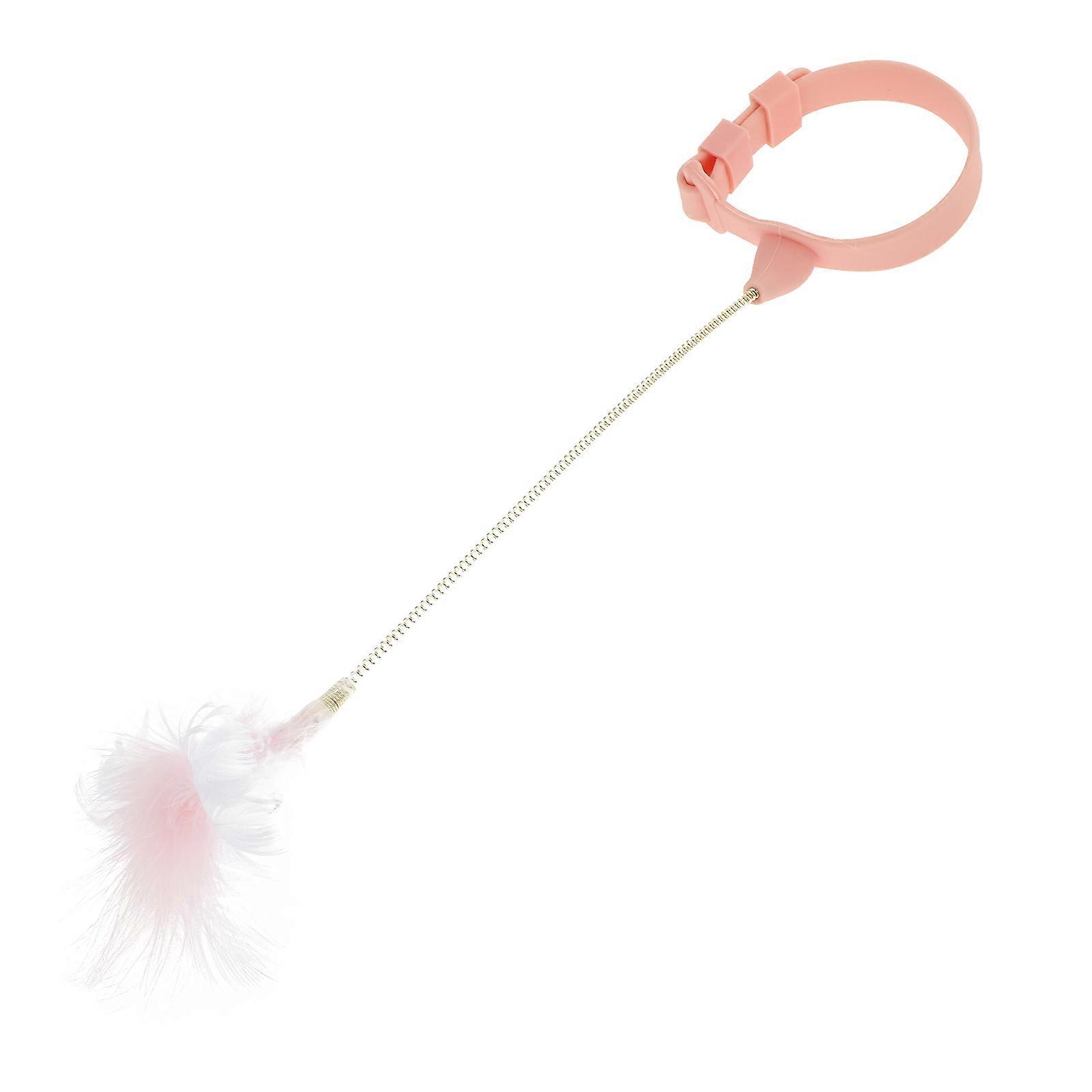 Cat Rod Teaser Plaything Toy with Collar 3Pcs for Kitten