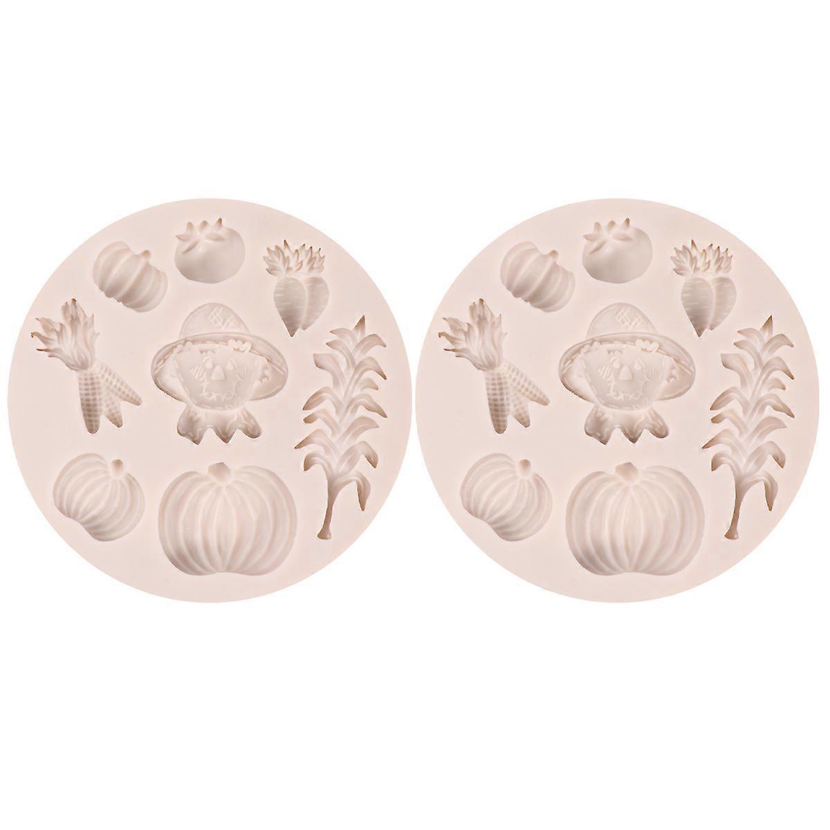 Halloween Chocolate Mold Silicone Baking Tool for 6Pcs Pumpkin Molds