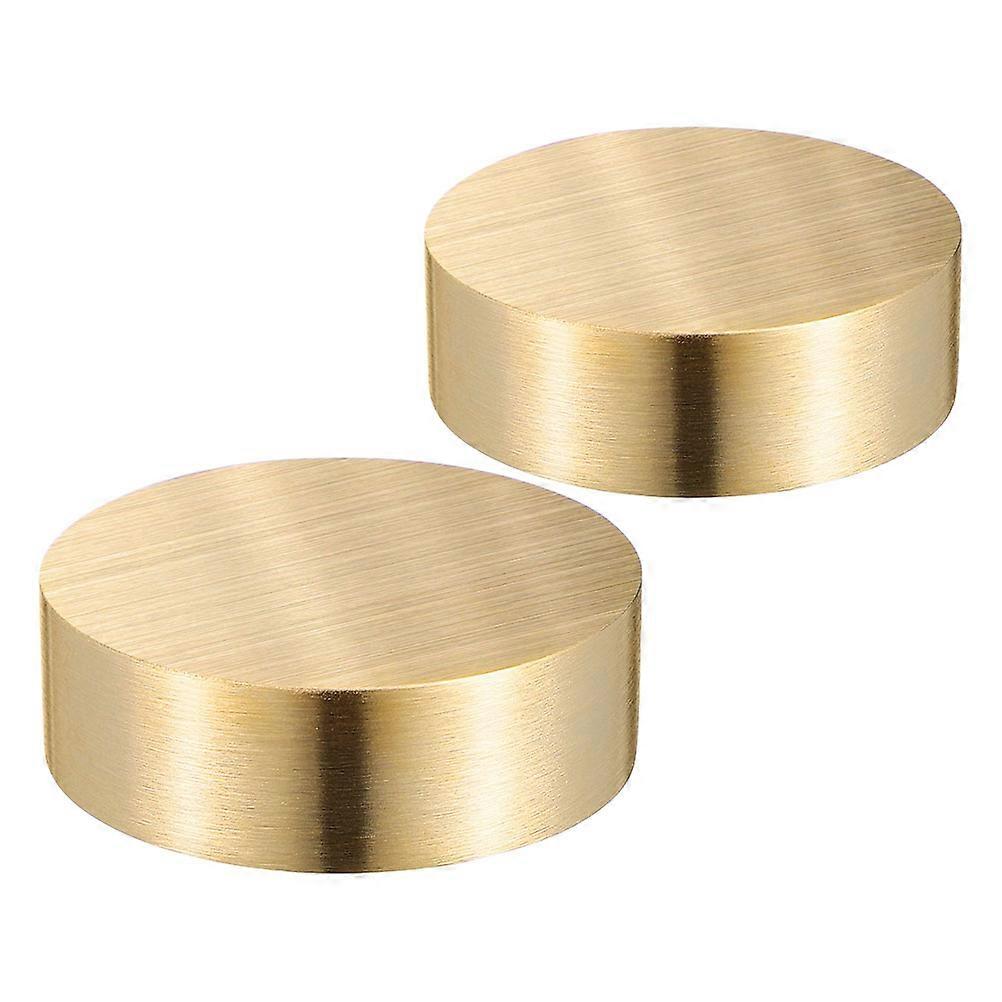 Elegant Round Brass Paperweight For Calligraphy Enthusiasts In Golden Color Providing Reliable Holding Paper Function 6 Pcs
