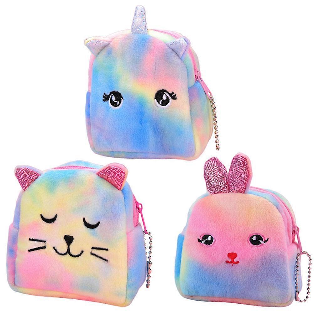 Cute Coin Purse Plush Wallet for Storage Use 15Pcs Girls Coin Bag Wallet