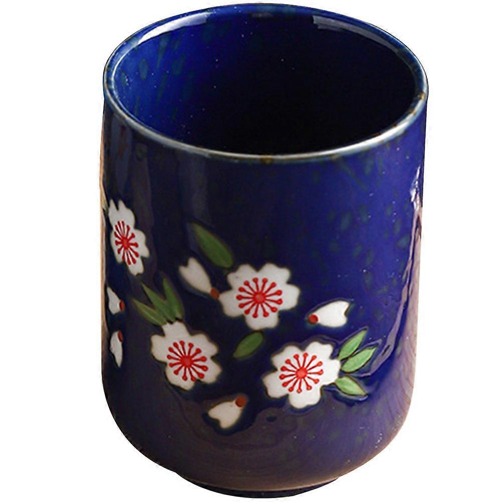 Ceramic Tea Cup Japanese Style Multi-Function Tea Cup for Home Use 2Pcs