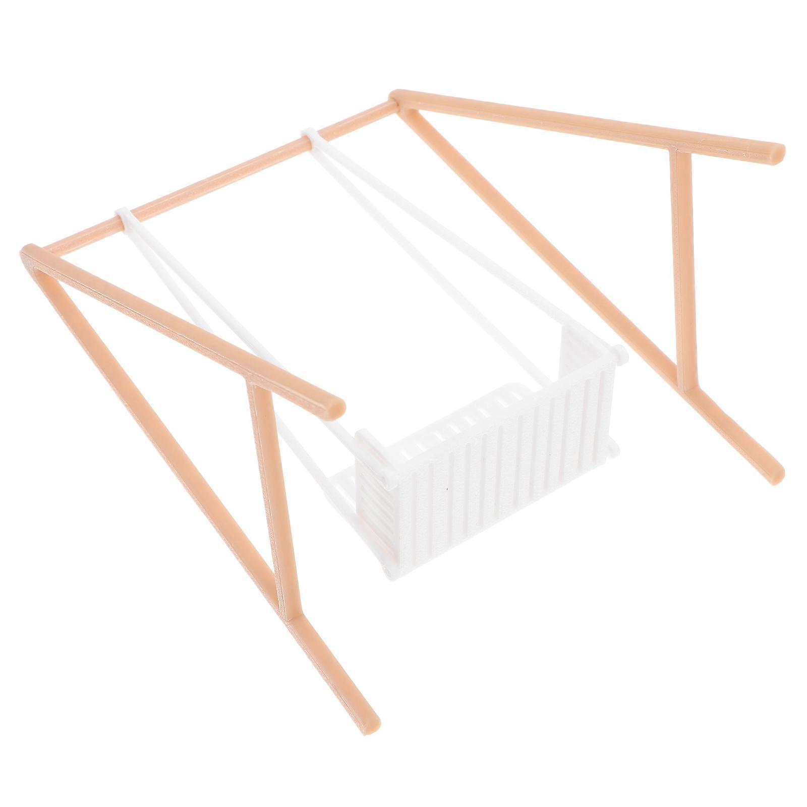 Miniature Doll Swing Chair Model for Micro Landscape Decoration 4Pcs