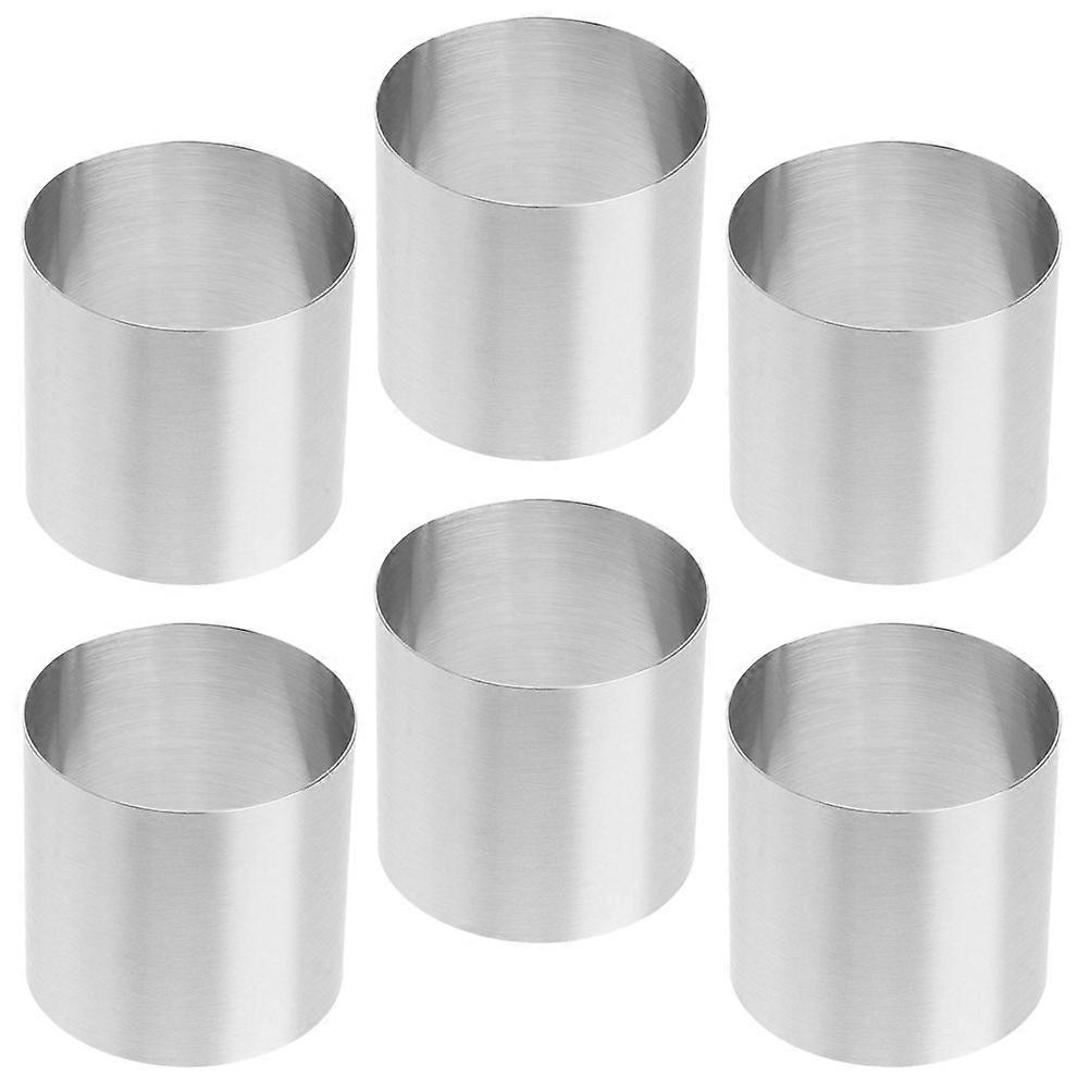Silver Biscuit Baking Mold Ring for Home Use Featuring 30Pcs Set