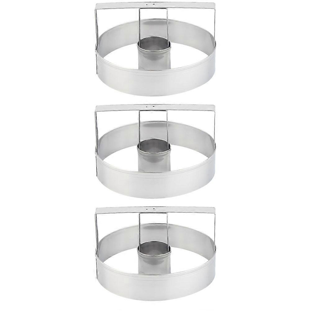 Pressing Molds Stainless Steel Biscuits Tools for Kitchen Use 3Pcs Set