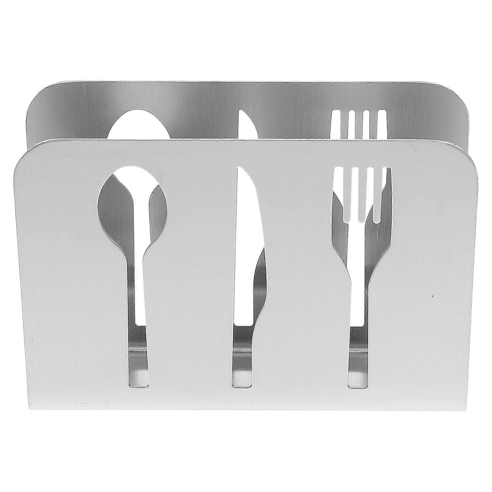 Tissue Rack Stainless Steel for Home Use Practical Napkin Holder Silver