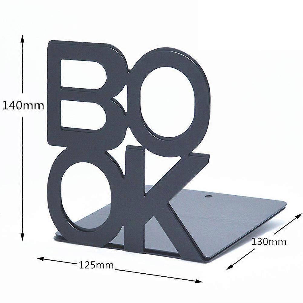 Book Ends Metal Bookends for Holding Use 12Pcs Creative Simple Design
