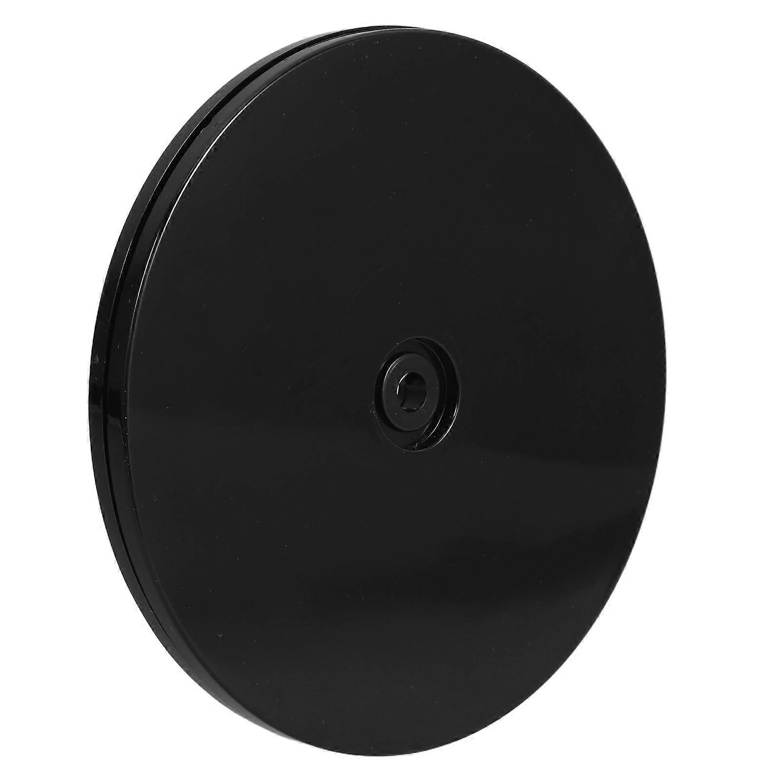 Black Acrylic Turntable for 360 Degree Rotation 3Pcs Rotating Tray Base