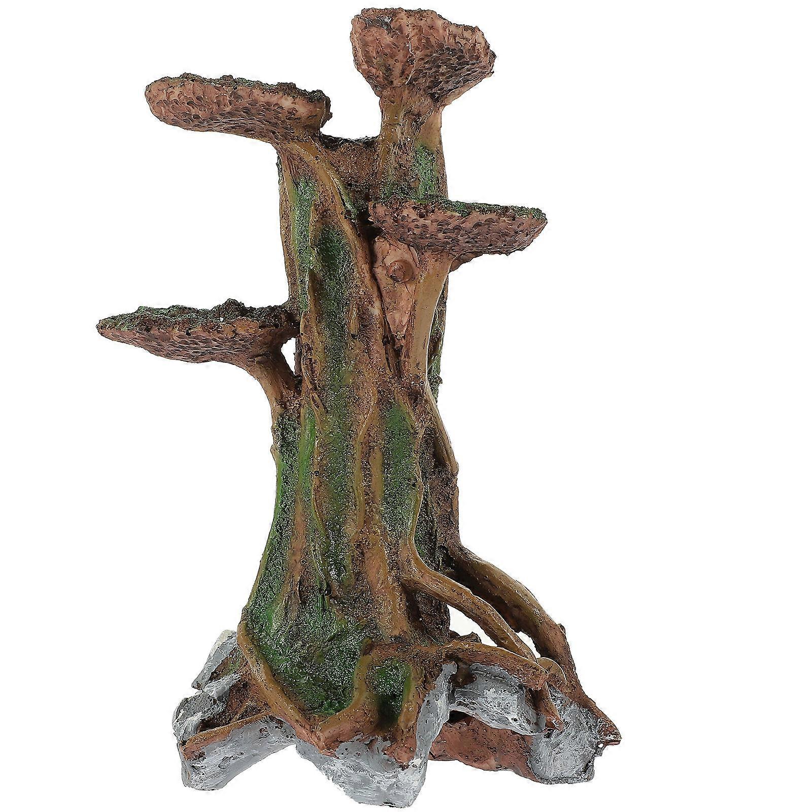 3Pcs Aquarium Tree Trunk Resin for Decor Creative Fish Tank Stump