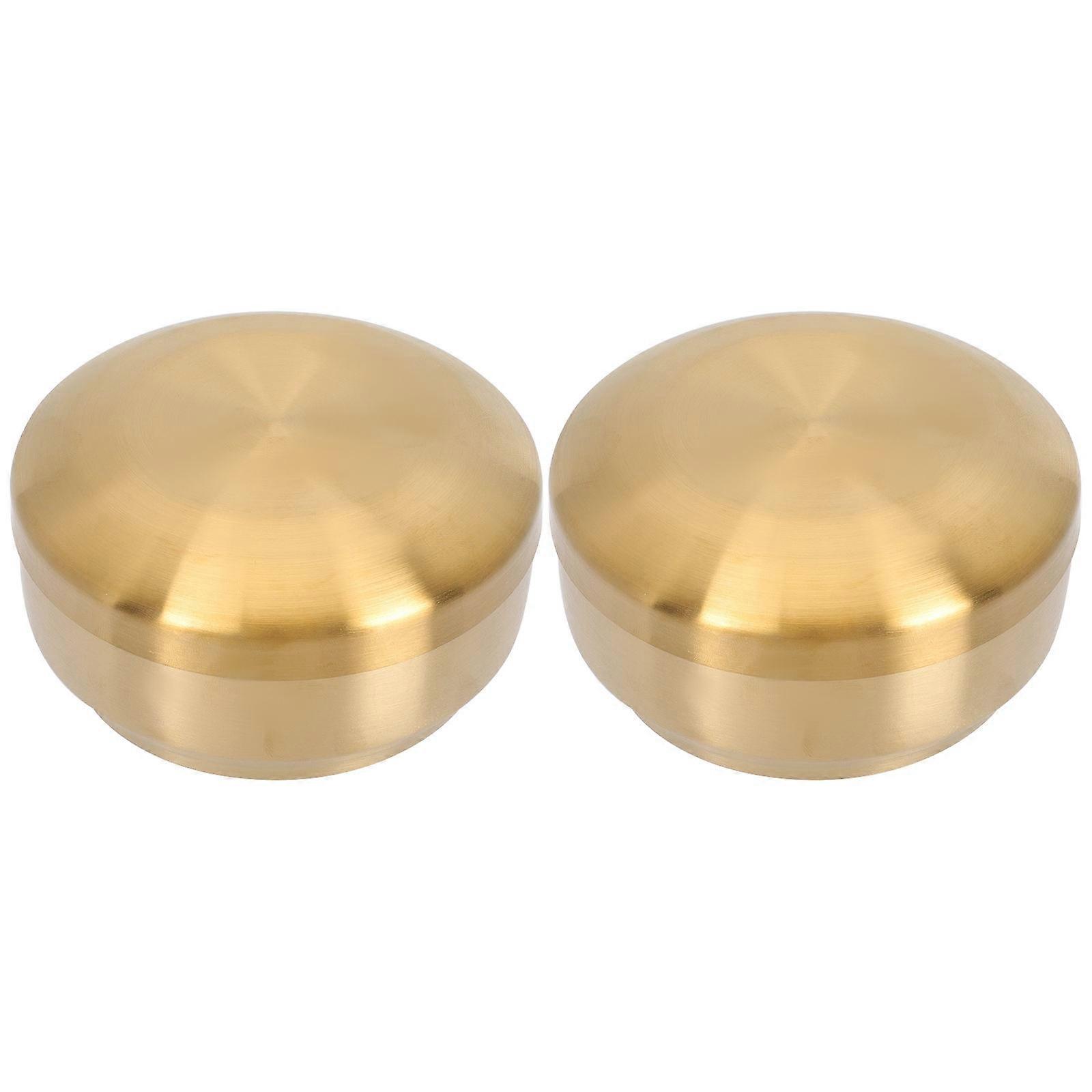 Ciotola in acciaio inossidabile a doppio strato dorata per servire il cibo, 6 pezzi, stile coreano