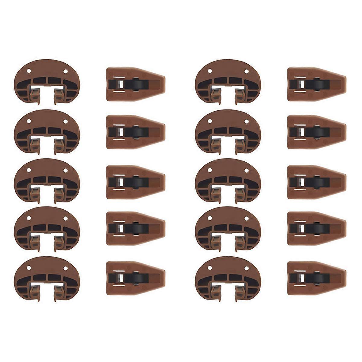 Drawer Slides Guides Plastic with Roller Undermount Drawer Slides Stopper for Dresser Drawer Replace