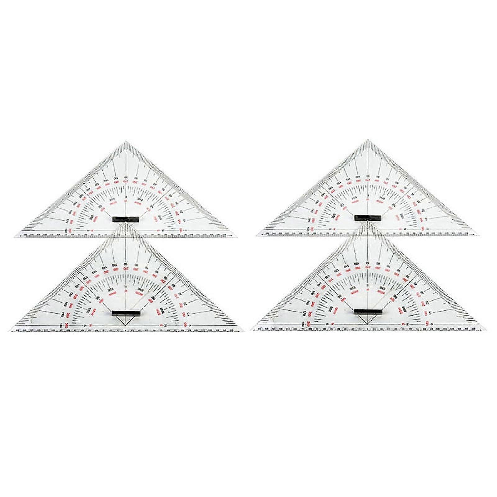 2X Chart Drawing Triangle Ruler for Ship 300mm Large-Scale Distance Measurement Teaching