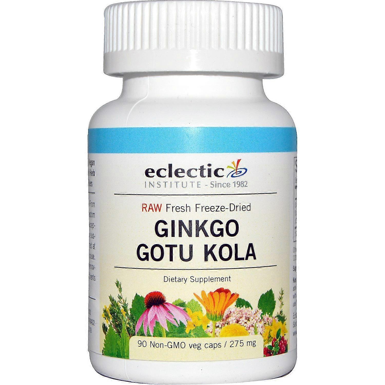 Eclectic Institute, Ginkgo Gotu Kola, 275 mg, 90 Non-GMO Veg Caps