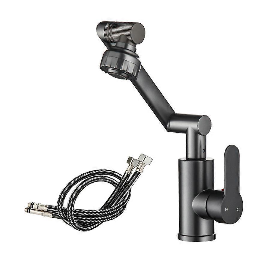 1 set of gray, lucky cat faucet, cold and hot dual-purpose sink,sink, bathroom cabinet faucet