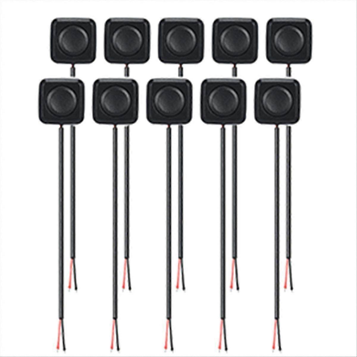 10Pcs 12V/24V Mini Momentary Push Button ON/Off Switch, Surface Mount