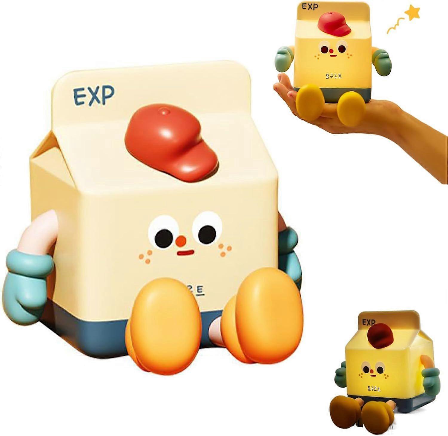 Milk Carton Night Light, 3 Speed Rechargeable LED, Dimmable Portable Night Light, Milk Box, Touch Dimming Bedside Lamp, LED Bedside Lamp