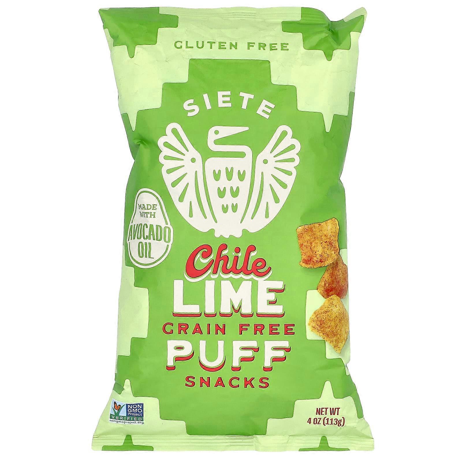 Grain Free Puff Snacks, Chile Lime, 4 oz (113 g)