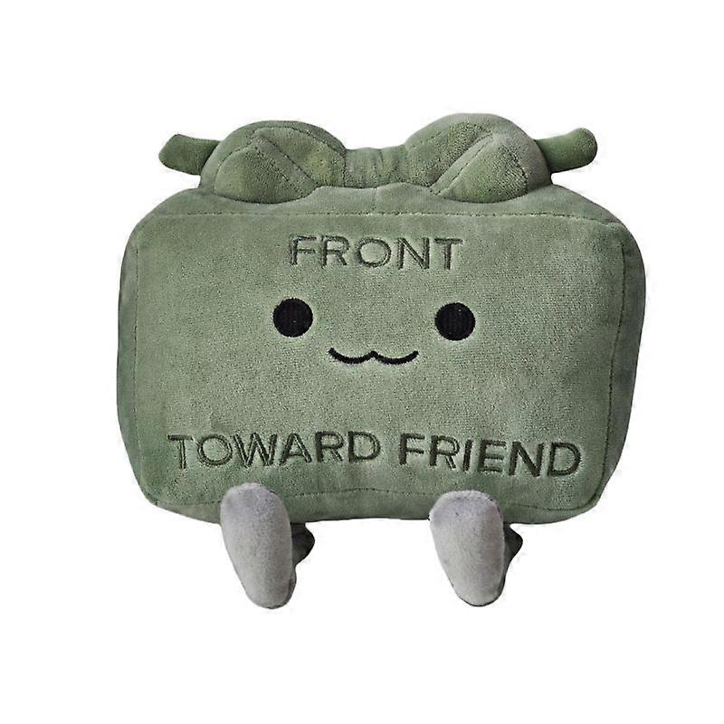 Adorable Dark Green Rectangle Plush Toy 20cm 170g